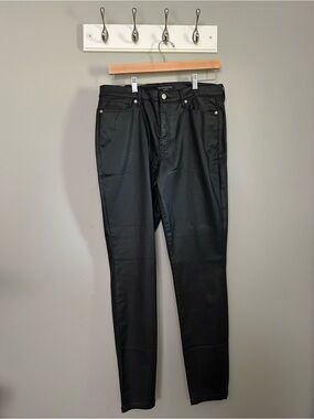 Black Banana Republic Women's Coated Skinny Jeans